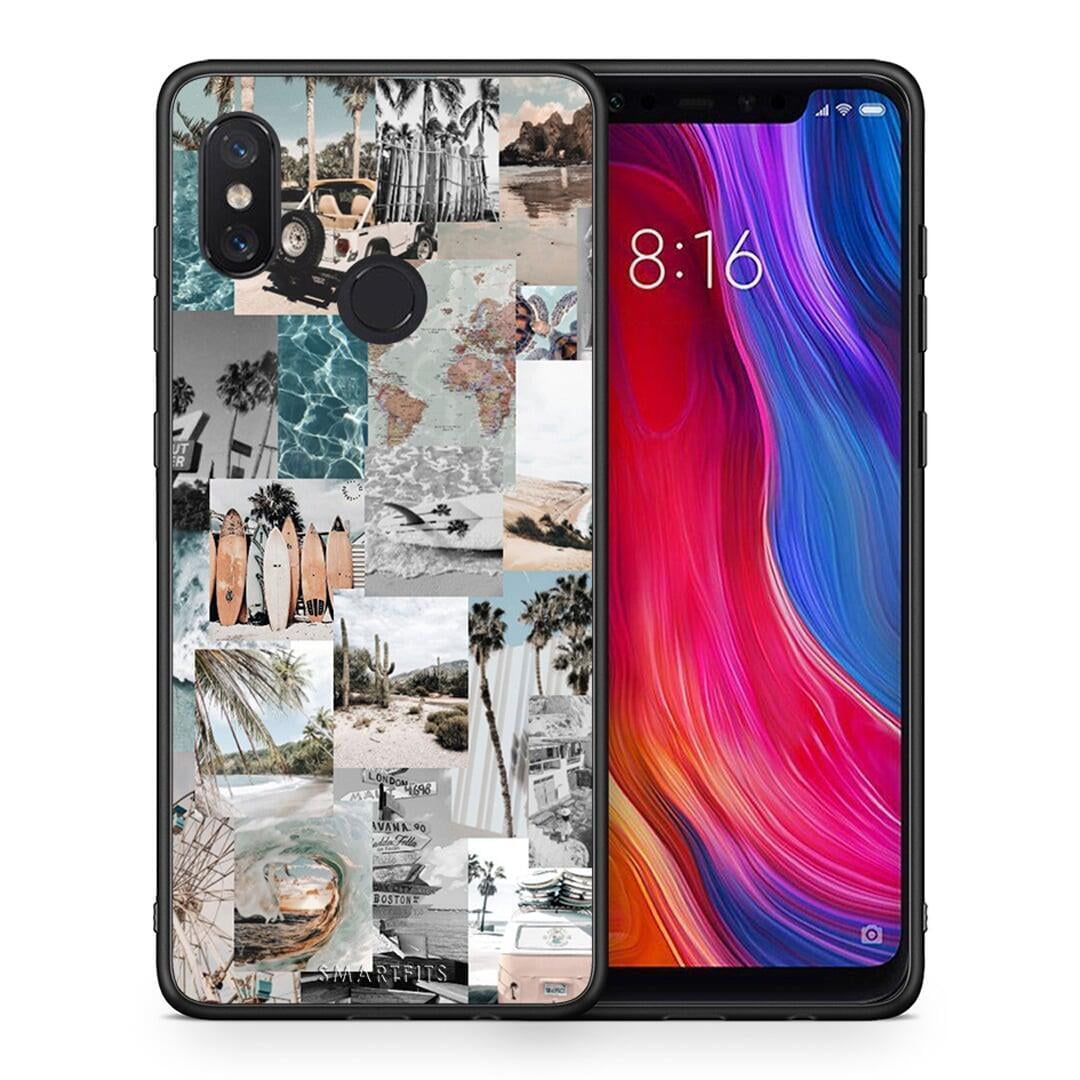 Θήκη Xiaomi Mi 8 Retro Beach Life από τη Smartfits με σχέδιο στο πίσω μέρος και μαύρο περίβλημα | Xiaomi Mi 8 Retro Beach Life case with colorful back and black bezels