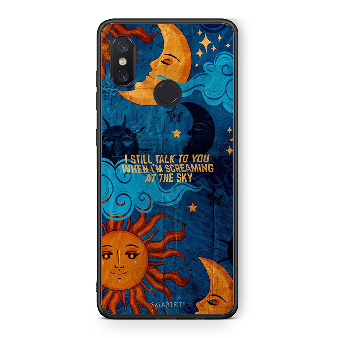 Xiaomi Mi 8 Screaming Sky θήκη από τη Smartfits με σχέδιο στο πίσω μέρος και μαύρο περίβλημα | Smartphone case with colorful back and black bezels by Smartfits