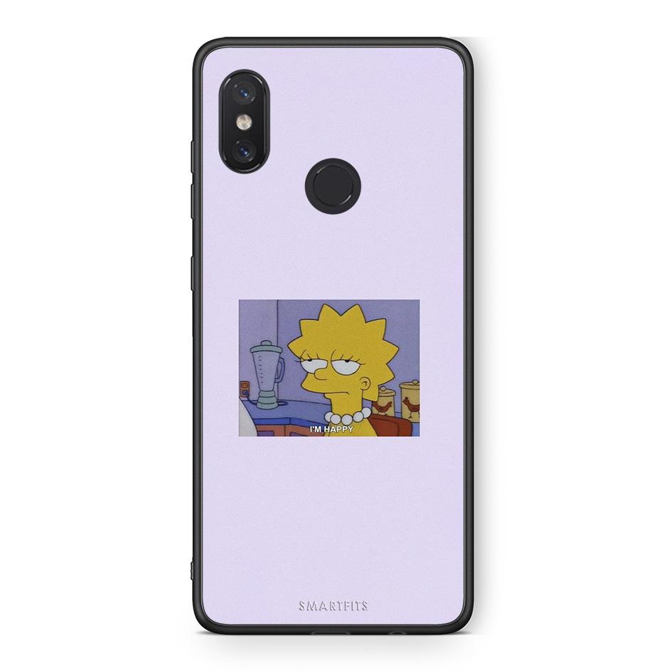 Xiaomi Mi 8 So Happy θήκη από τη Smartfits με σχέδιο στο πίσω μέρος και μαύρο περίβλημα | Smartphone case with colorful back and black bezels by Smartfits