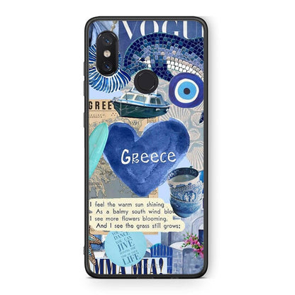 Xiaomi Mi 8 Summer In Greece Θήκη από τη Smartfits με σχέδιο στο πίσω μέρος και μαύρο περίβλημα | Smartphone case with colorful back and black bezels by Smartfits