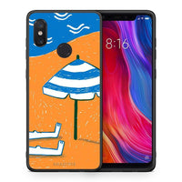 Thumbnail for Θήκη Xiaomi Mi 8 Summering από τη Smartfits με σχέδιο στο πίσω μέρος και μαύρο περίβλημα | Xiaomi Mi 8 Summering case with colorful back and black bezels