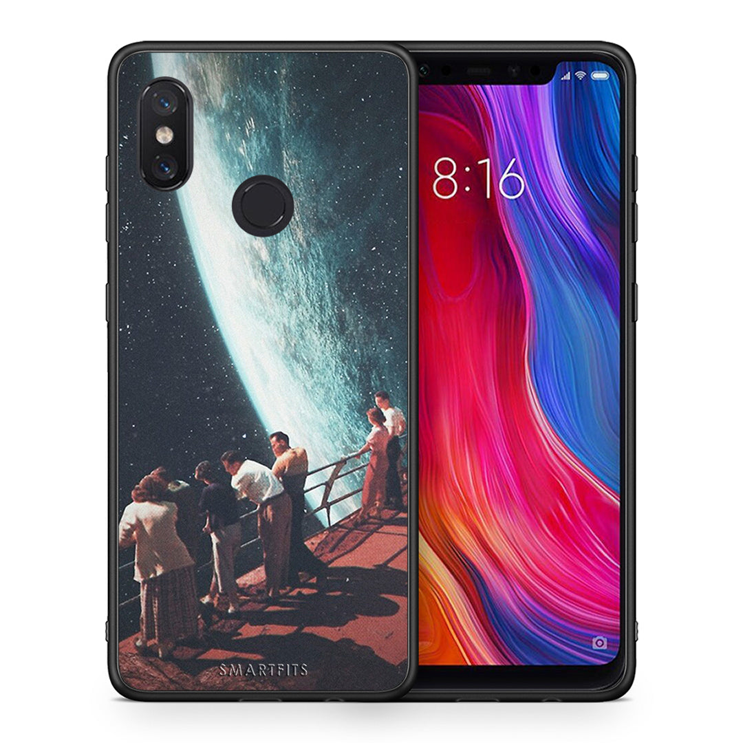 Θήκη Xiaomi Mi 8 Surreal View από τη Smartfits με σχέδιο στο πίσω μέρος και μαύρο περίβλημα | Xiaomi Mi 8 Surreal View case with colorful back and black bezels