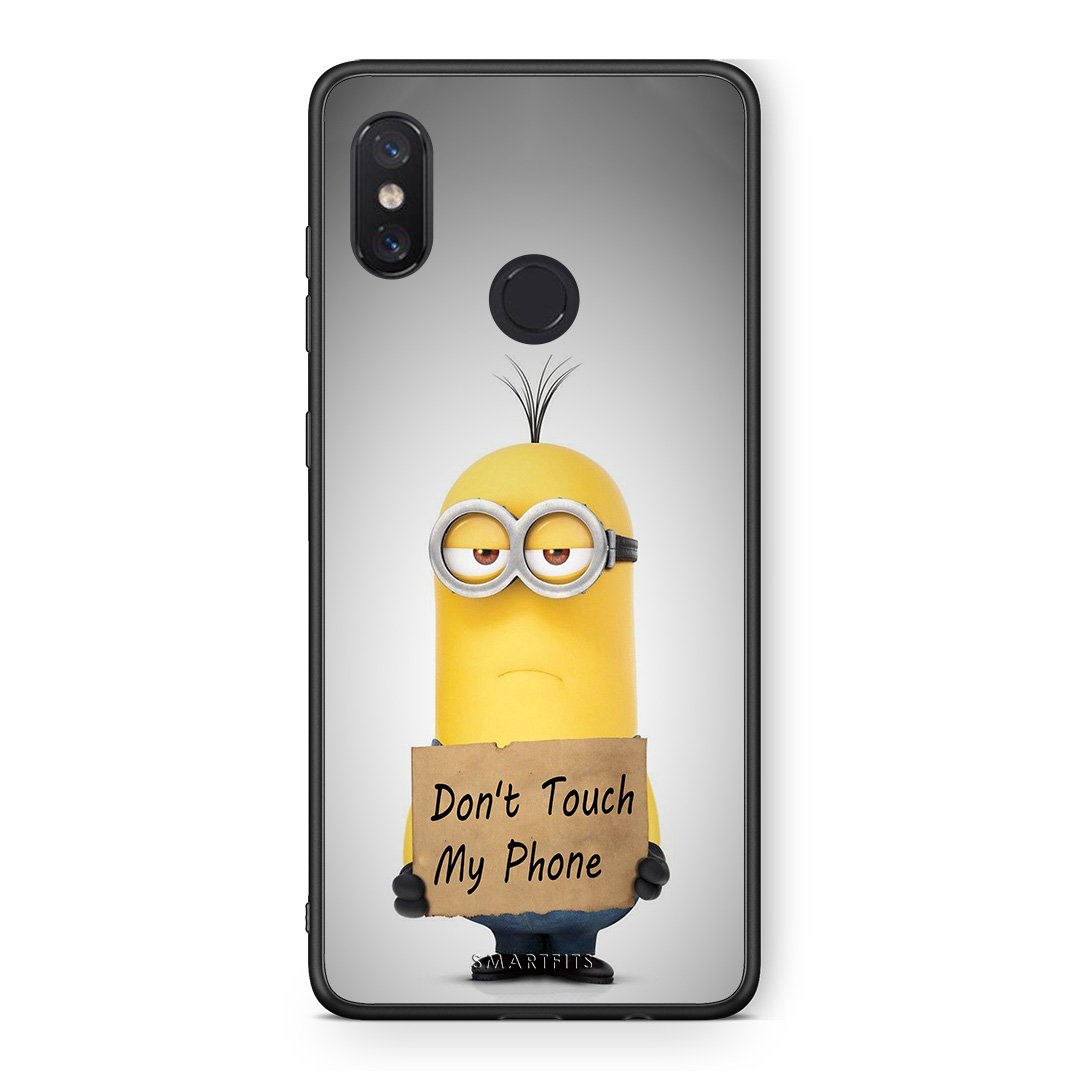 4 - Xiaomi Mi 8 Minion Text case, cover, bumper
