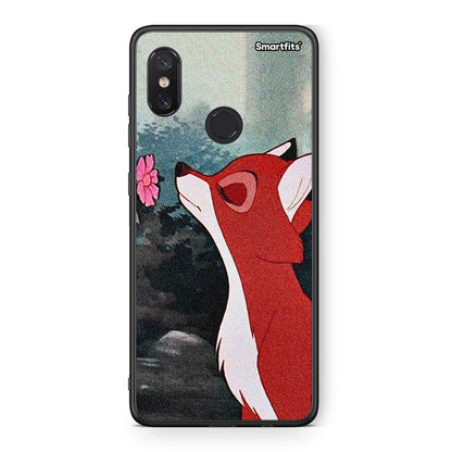 Xiaomi Mi 8 Tod And Vixey Love 2 θήκη από τη Smartfits με σχέδιο στο πίσω μέρος και μαύρο περίβλημα | Smartphone case with colorful back and black bezels by Smartfits