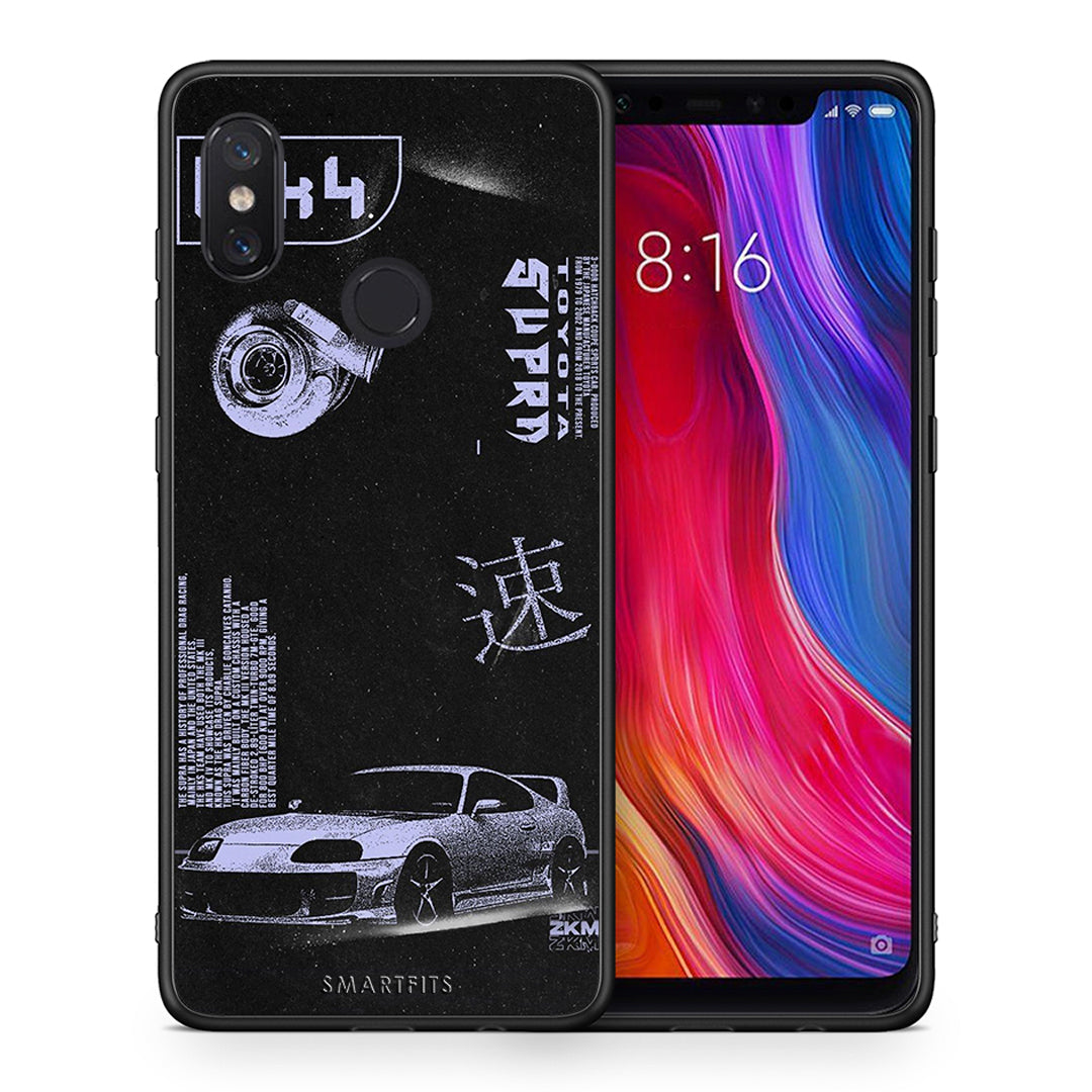 Θήκη Αγίου Βαλεντίνου Xiaomi Mi 8 Tokyo Drift από τη Smartfits με σχέδιο στο πίσω μέρος και μαύρο περίβλημα | Xiaomi Mi 8 Tokyo Drift case with colorful back and black bezels