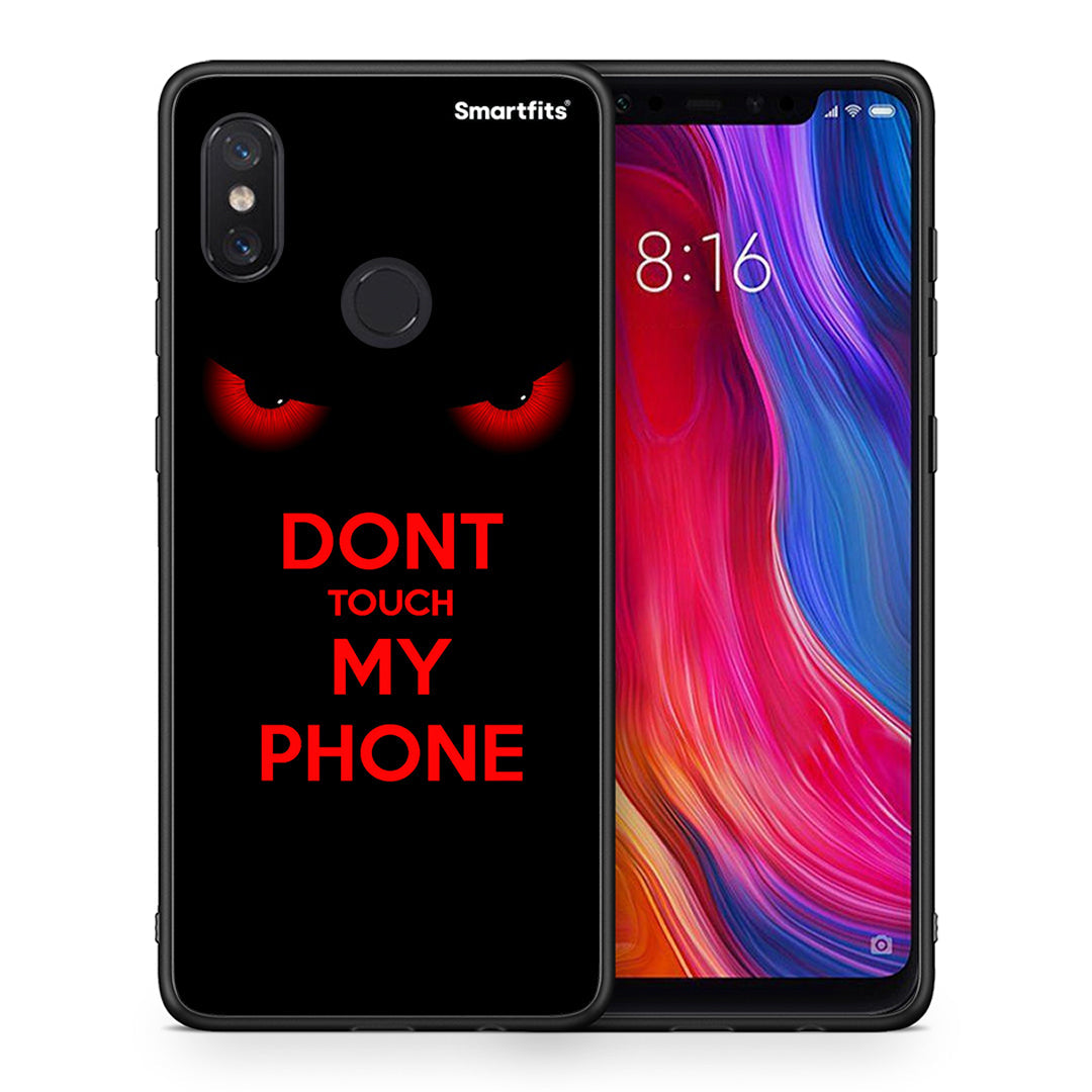 Θήκη Xiaomi Mi 8 Touch My Phone από τη Smartfits με σχέδιο στο πίσω μέρος και μαύρο περίβλημα | Xiaomi Mi 8 Touch My Phone case with colorful back and black bezels