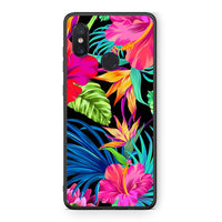 Thumbnail for Xiaomi Mi 8 Tropical Flowers θήκη από τη Smartfits με σχέδιο στο πίσω μέρος και μαύρο περίβλημα | Smartphone case with colorful back and black bezels by Smartfits