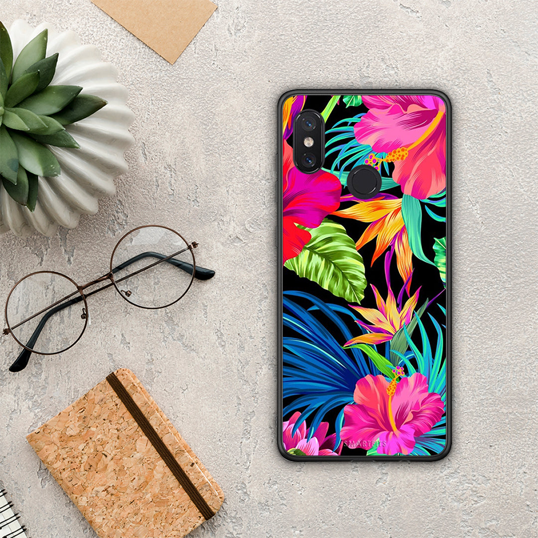 Tropical Flowers - Xiaomi Mi 8 θήκη