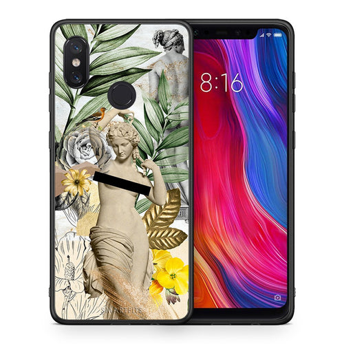 Θήκη Xiaomi Mi 8 Woman Statue από τη Smartfits με σχέδιο στο πίσω μέρος και μαύρο περίβλημα | Xiaomi Mi 8 Woman Statue case with colorful back and black bezels