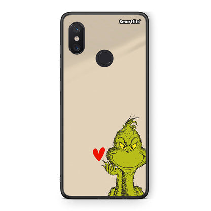 Xiaomi Mi 8 Xmas Grinch θήκη από τη Smartfits με σχέδιο στο πίσω μέρος και μαύρο περίβλημα | Smartphone case with colorful back and black bezels by Smartfits