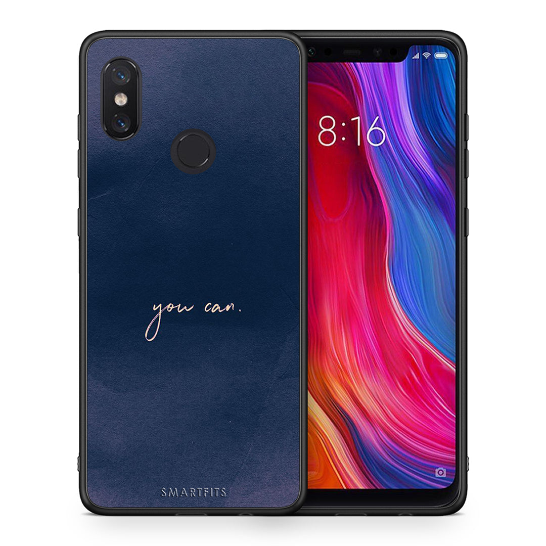 Θήκη Xiaomi Mi 8 You Can από τη Smartfits με σχέδιο στο πίσω μέρος και μαύρο περίβλημα | Xiaomi Mi 8 You Can case with colorful back and black bezels