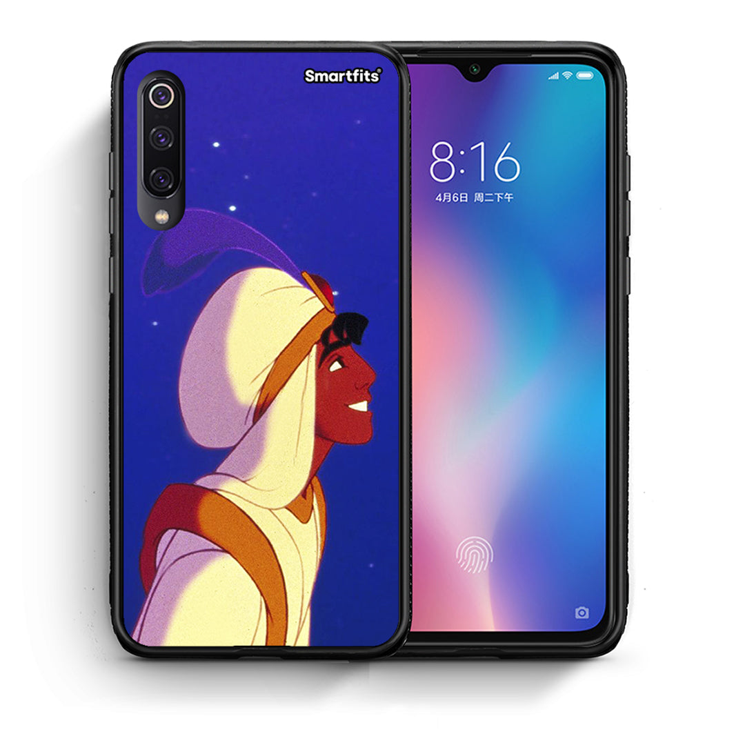 Θήκη Xiaomi Mi 9 Alladin And Jasmine Love 1 από τη Smartfits με σχέδιο στο πίσω μέρος και μαύρο περίβλημα | Xiaomi Mi 9 Alladin And Jasmine Love 1 case with colorful back and black bezels