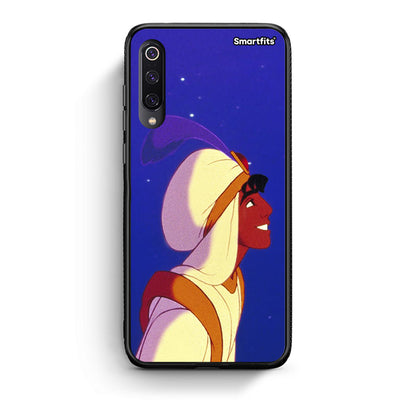 Xiaomi Mi 9 Alladin And Jasmine Love 1 θήκη από τη Smartfits με σχέδιο στο πίσω μέρος και μαύρο περίβλημα | Smartphone case with colorful back and black bezels by Smartfits