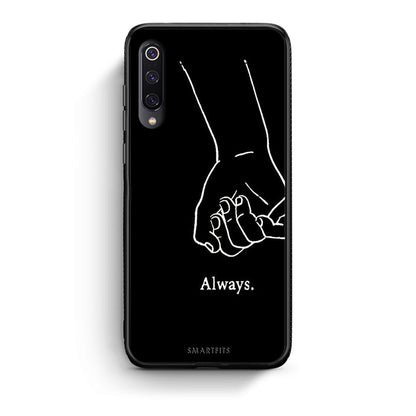 Xiaomi Mi 9 Always & Forever 1 Θήκη Αγίου Βαλεντίνου από τη Smartfits με σχέδιο στο πίσω μέρος και μαύρο περίβλημα | Smartphone case with colorful back and black bezels by Smartfits