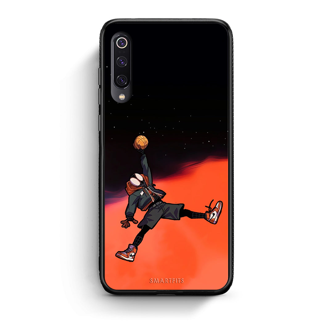Xiaomi Mi 9 Basketball Hero θήκη από τη Smartfits με σχέδιο στο πίσω μέρος και μαύρο περίβλημα | Smartphone case with colorful back and black bezels by Smartfits