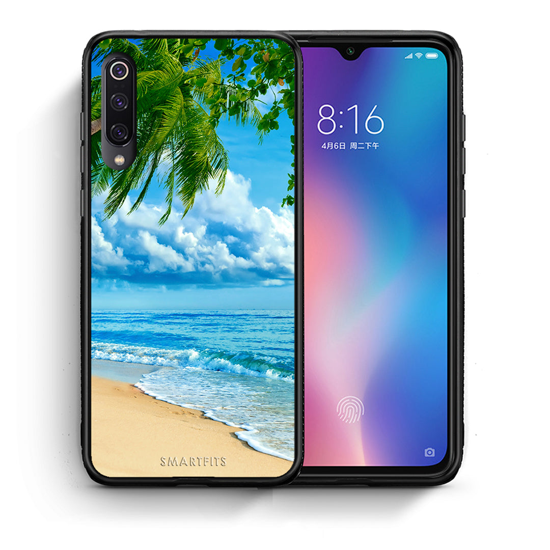 Θήκη Xiaomi Mi 9 Beautiful Beach από τη Smartfits με σχέδιο στο πίσω μέρος και μαύρο περίβλημα | Xiaomi Mi 9 Beautiful Beach case with colorful back and black bezels