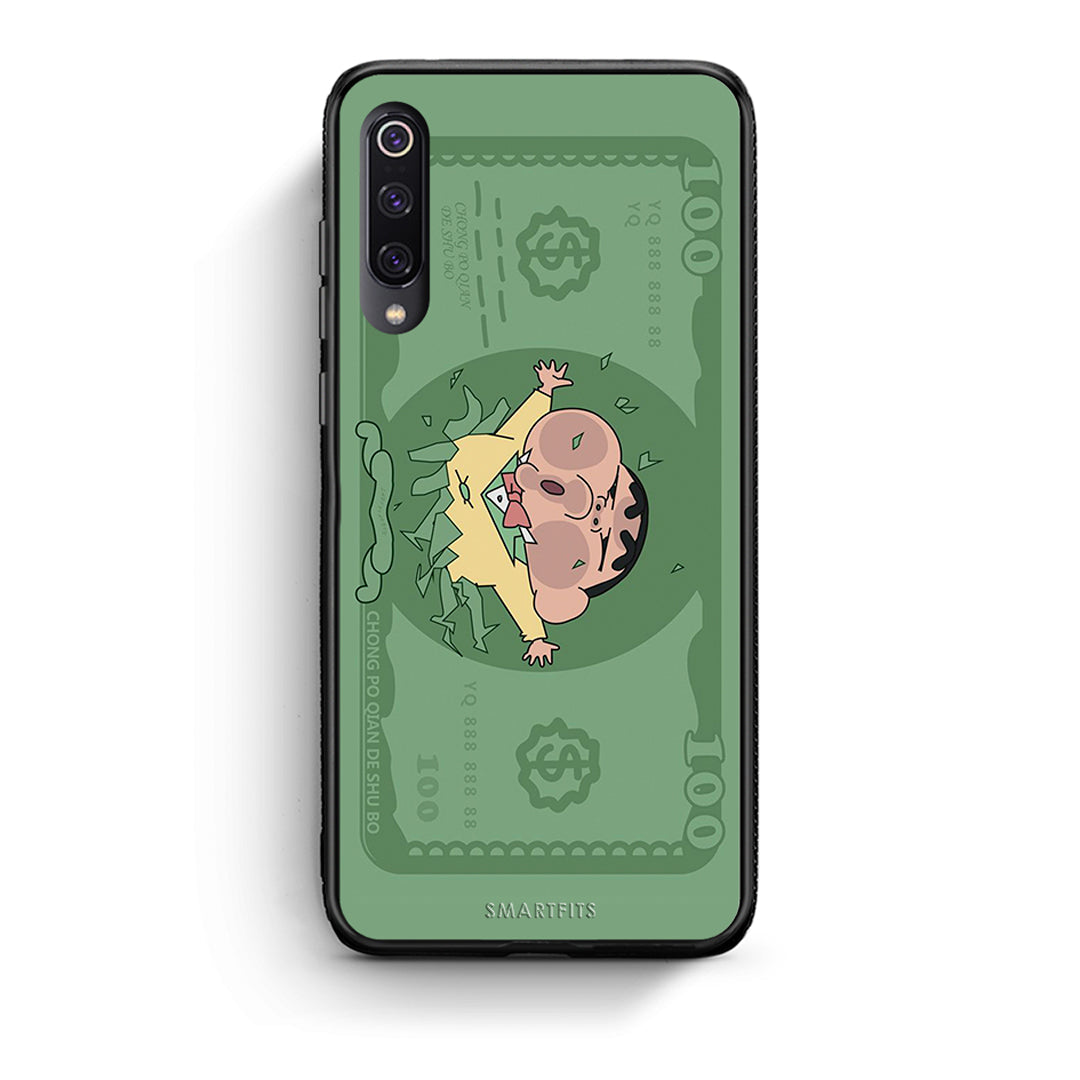 Xiaomi Mi 9 Big Money Θήκη Αγίου Βαλεντίνου από τη Smartfits με σχέδιο στο πίσω μέρος και μαύρο περίβλημα | Smartphone case with colorful back and black bezels by Smartfits