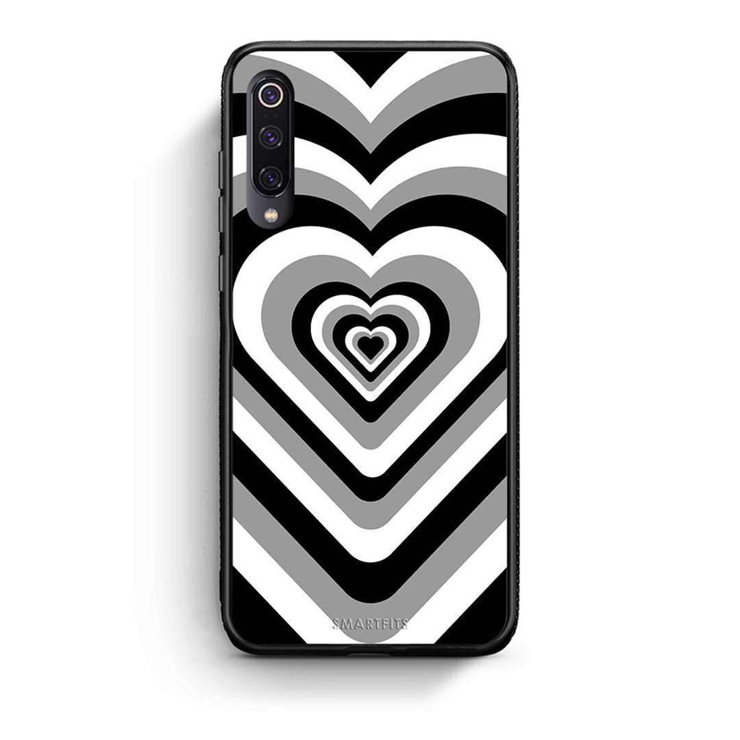 Xiaomi Mi 9 Black Hearts θήκη από τη Smartfits με σχέδιο στο πίσω μέρος και μαύρο περίβλημα | Smartphone case with colorful back and black bezels by Smartfits