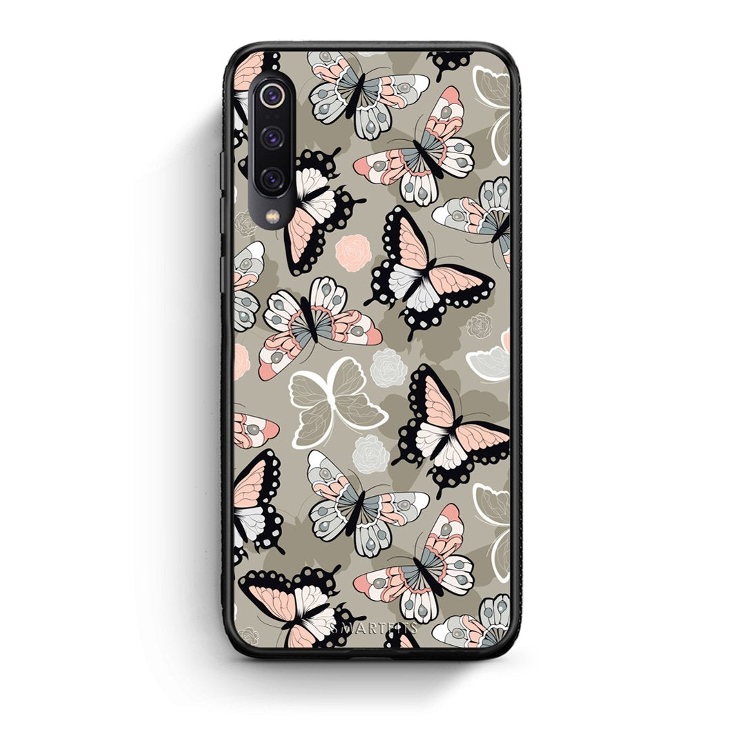 135 - Xiaomi Mi 9 Butterflies Boho case, cover, bumper