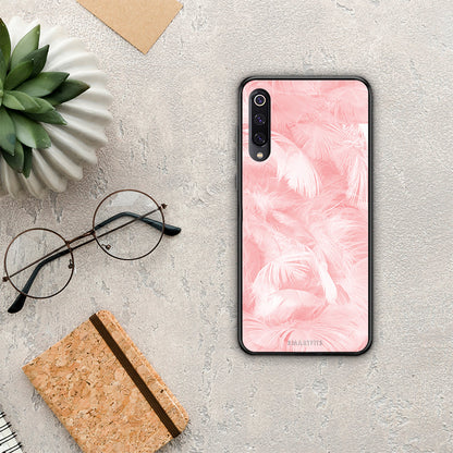 Boho Pink Feather - Xiaomi Mi 9 θήκη