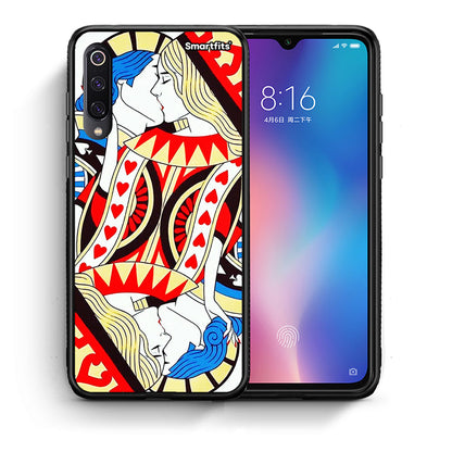 Θήκη Xiaomi Mi 9 Card Love από τη Smartfits με σχέδιο στο πίσω μέρος και μαύρο περίβλημα | Xiaomi Mi 9 Card Love case with colorful back and black bezels