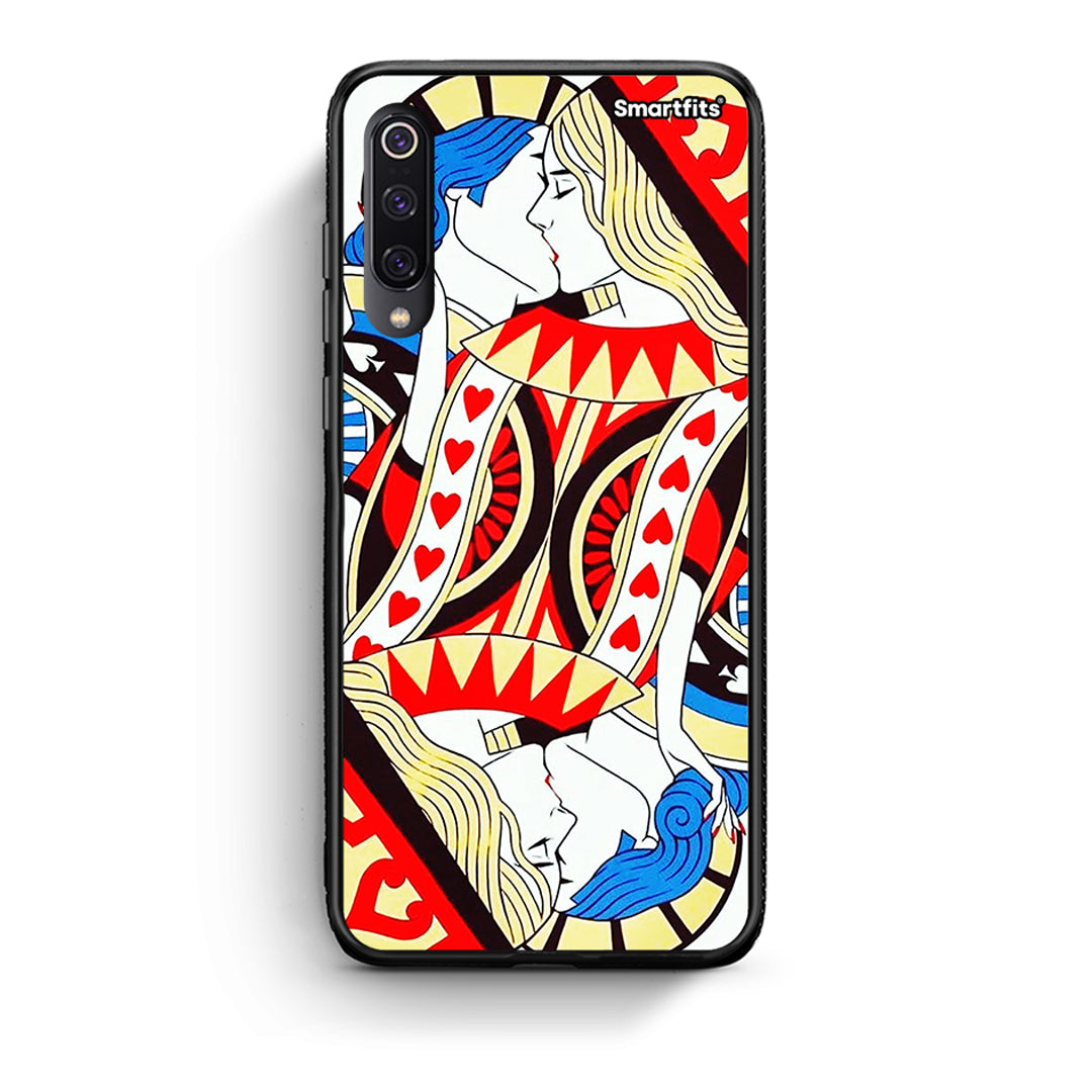 Xiaomi Mi 9 Card Love θήκη από τη Smartfits με σχέδιο στο πίσω μέρος και μαύρο περίβλημα | Smartphone case with colorful back and black bezels by Smartfits