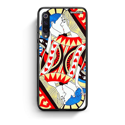 Xiaomi Mi 9 Card Love θήκη από τη Smartfits με σχέδιο στο πίσω μέρος και μαύρο περίβλημα | Smartphone case with colorful back and black bezels by Smartfits