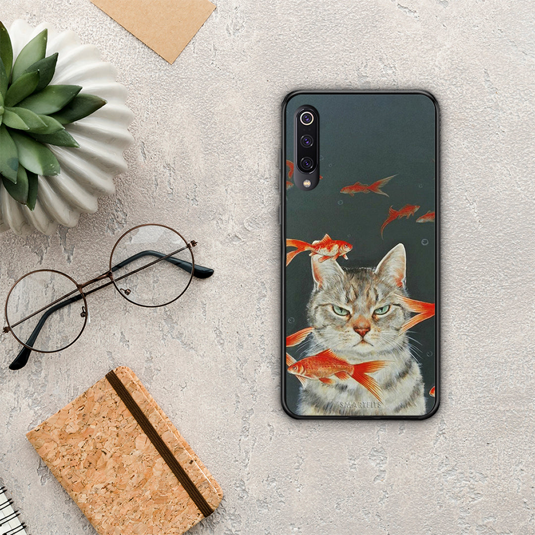Cat Goldfish - Xiaomi Mi 9 θήκη