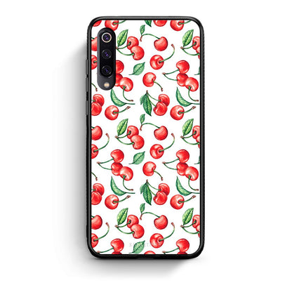 Xiaomi Mi 9 Cherry Summer θήκη από τη Smartfits με σχέδιο στο πίσω μέρος και μαύρο περίβλημα | Smartphone case with colorful back and black bezels by Smartfits