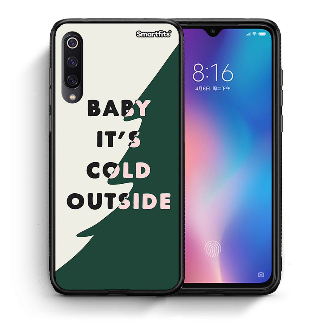 Θήκη Xiaomi Mi 9 Cold Outside από τη Smartfits με σχέδιο στο πίσω μέρος και μαύρο περίβλημα | Xiaomi Mi 9 Cold Outside case with colorful back and black bezels