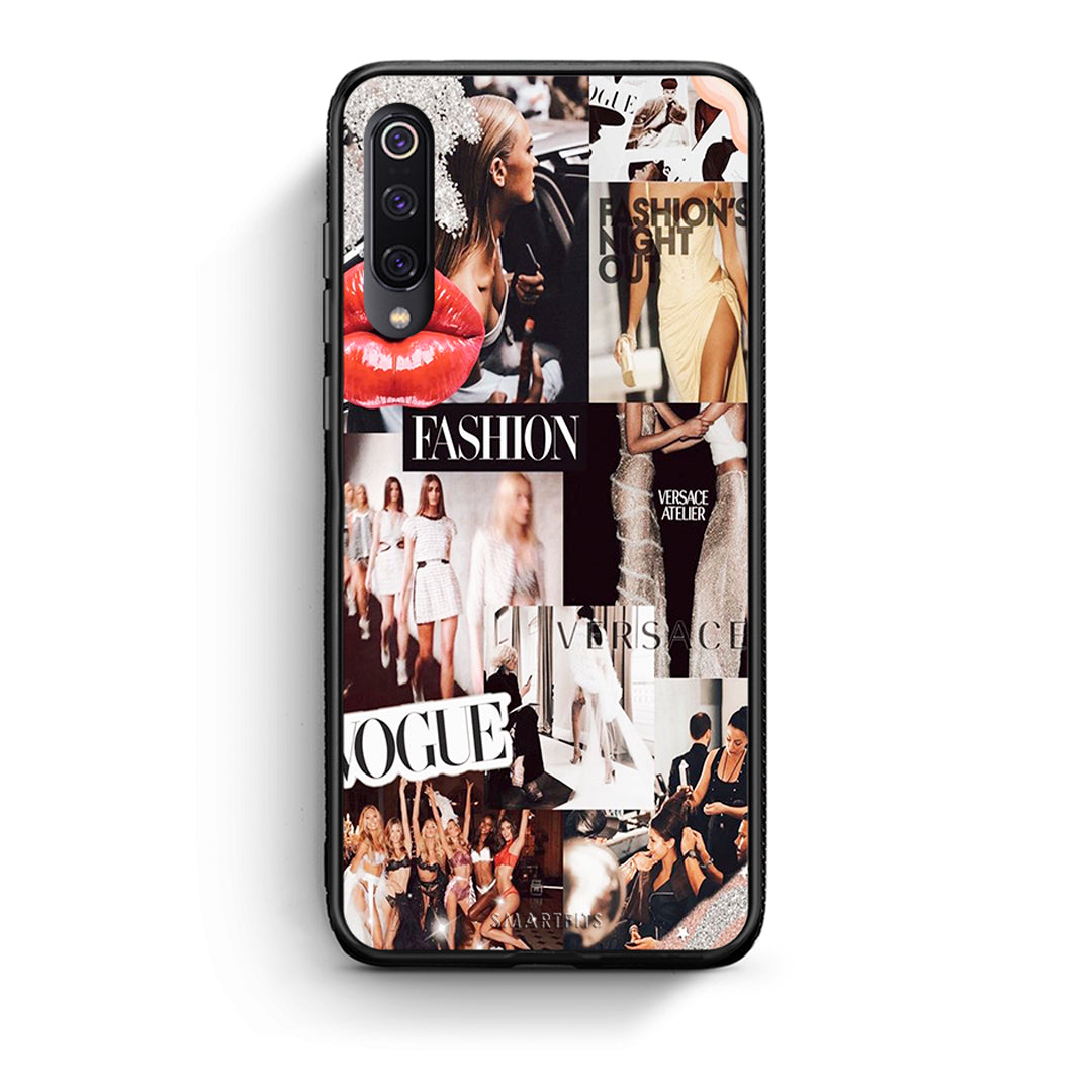 Xiaomi Mi 9 Collage Fashion Θήκη Αγίου Βαλεντίνου από τη Smartfits με σχέδιο στο πίσω μέρος και μαύρο περίβλημα | Smartphone case with colorful back and black bezels by Smartfits