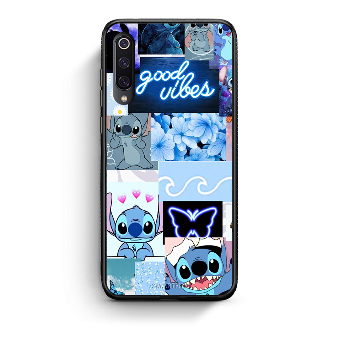 Xiaomi Mi 9 Collage Good Vibes Θήκη Αγίου Βαλεντίνου από τη Smartfits με σχέδιο στο πίσω μέρος και μαύρο περίβλημα | Smartphone case with colorful back and black bezels by Smartfits