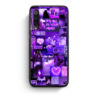 Xiaomi Mi 9 Collage Stay Wild Θήκη Αγίου Βαλεντίνου από τη Smartfits με σχέδιο στο πίσω μέρος και μαύρο περίβλημα | Smartphone case with colorful back and black bezels by Smartfits