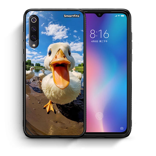 Θήκη Xiaomi Mi 9 Duck Face από τη Smartfits με σχέδιο στο πίσω μέρος και μαύρο περίβλημα | Xiaomi Mi 9 Duck Face case with colorful back and black bezels