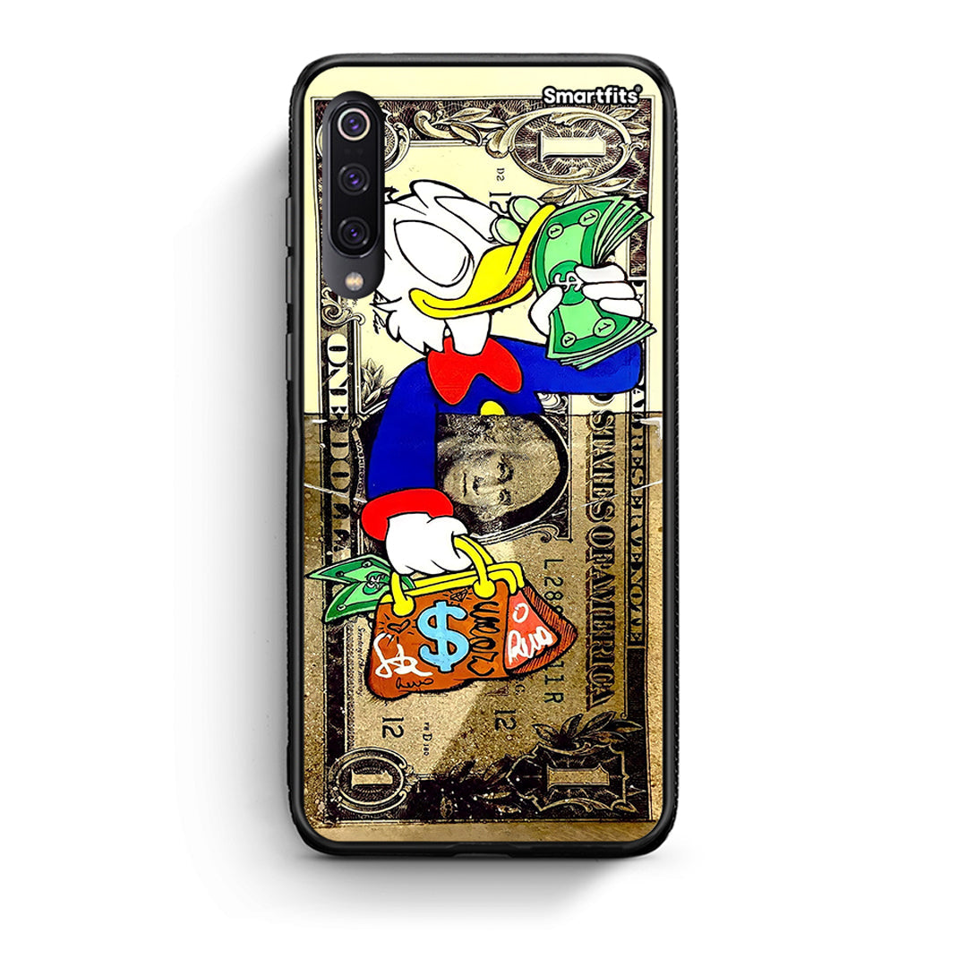 Xiaomi Mi 9 Duck Money Θήκη από τη Smartfits με σχέδιο στο πίσω μέρος και μαύρο περίβλημα | Smartphone case with colorful back and black bezels by Smartfits