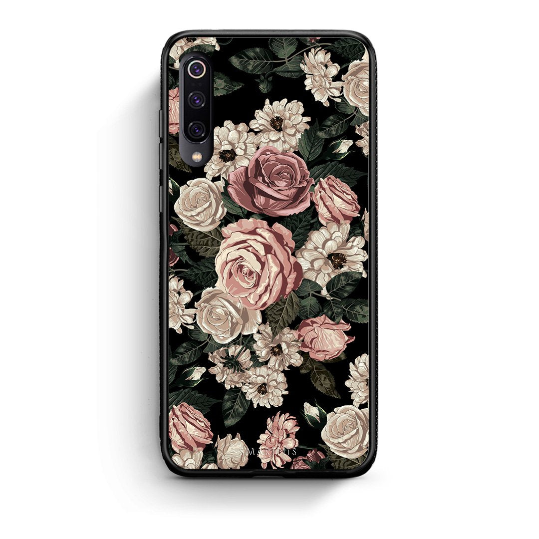 4 - Xiaomi Mi 9 Wild Roses Flower case, cover, bumper