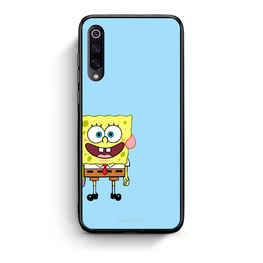 Xiaomi Mi 9 Friends Bob θήκη από τη Smartfits με σχέδιο στο πίσω μέρος και μαύρο περίβλημα | Smartphone case with colorful back and black bezels by Smartfits