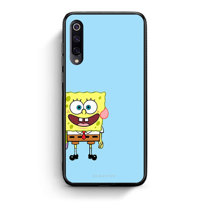 Xiaomi Mi 9 Friends Bob θήκη από τη Smartfits με σχέδιο στο πίσω μέρος και μαύρο περίβλημα | Smartphone case with colorful back and black bezels by Smartfits