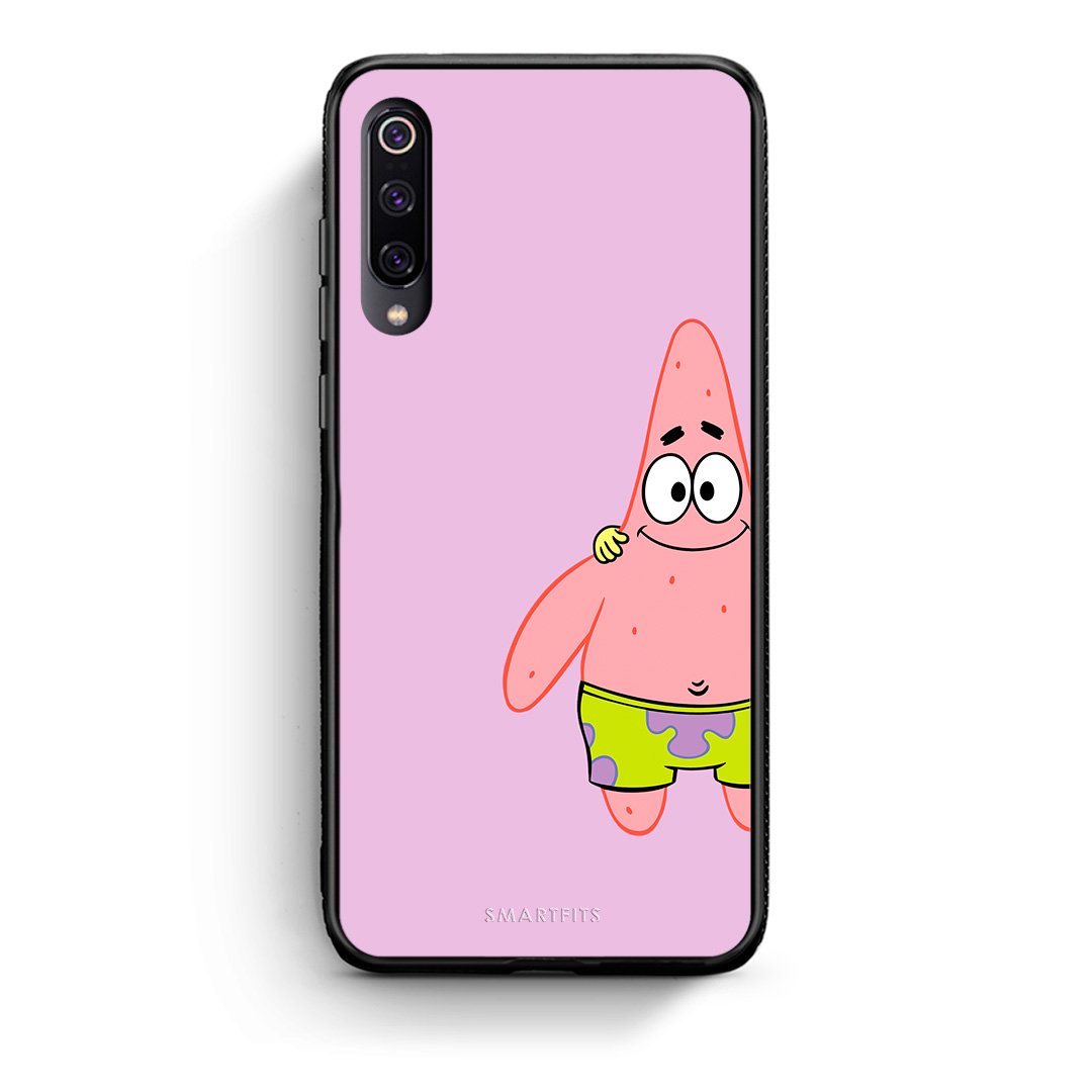 Xiaomi Mi 9  Friends Patrick θήκη από τη Smartfits με σχέδιο στο πίσω μέρος και μαύρο περίβλημα | Smartphone case with colorful back and black bezels by Smartfits