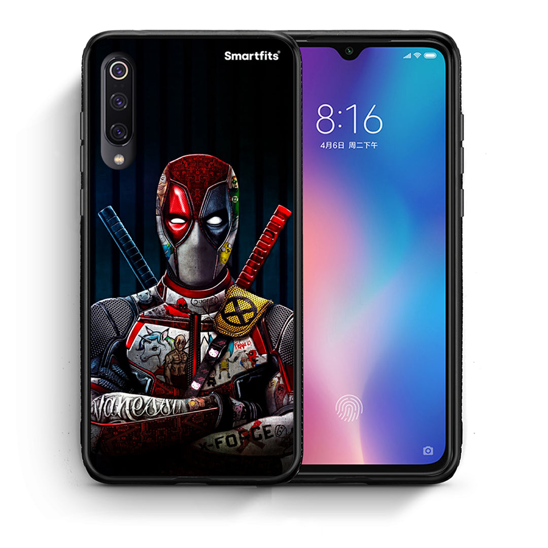 Θήκη Xiaomi Mi 9 Funny Guy από τη Smartfits με σχέδιο στο πίσω μέρος και μαύρο περίβλημα | Xiaomi Mi 9 Funny Guy case with colorful back and black bezels