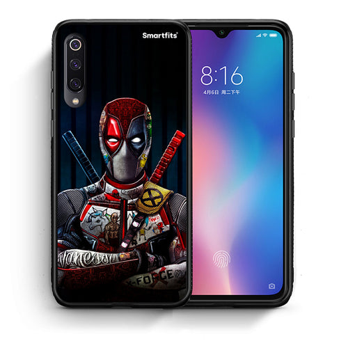 Θήκη Xiaomi Mi 9 Funny Guy από τη Smartfits με σχέδιο στο πίσω μέρος και μαύρο περίβλημα | Xiaomi Mi 9 Funny Guy case with colorful back and black bezels