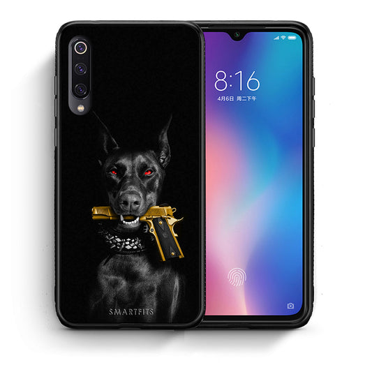 Θήκη Αγίου Βαλεντίνου Xiaomi Mi 9 Golden Gun από τη Smartfits με σχέδιο στο πίσω μέρος και μαύρο περίβλημα | Xiaomi Mi 9 Golden Gun case with colorful back and black bezels