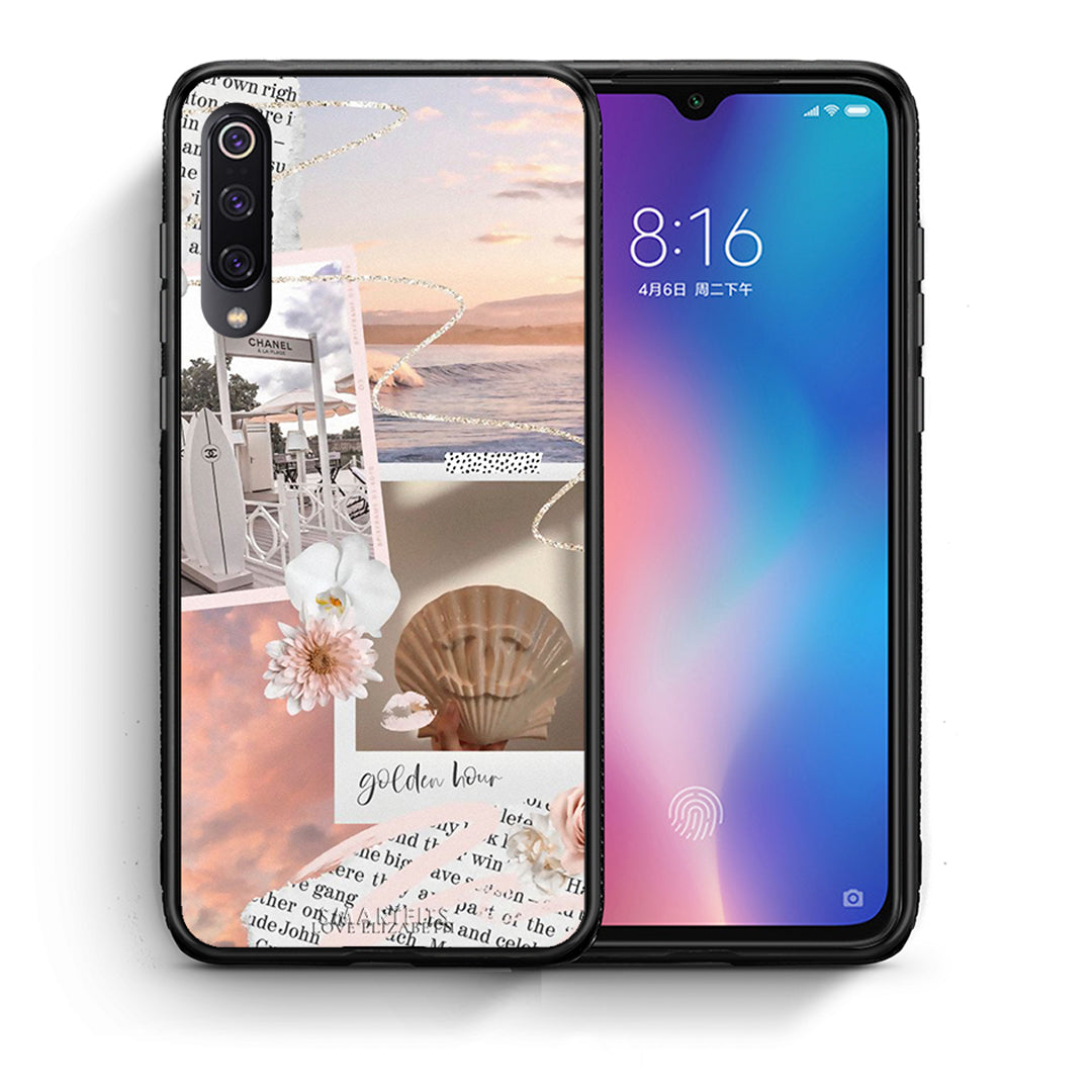 Θήκη Αγίου Βαλεντίνου Xiaomi Mi 9 Golden Hour από τη Smartfits με σχέδιο στο πίσω μέρος και μαύρο περίβλημα | Xiaomi Mi 9 Golden Hour case with colorful back and black bezels