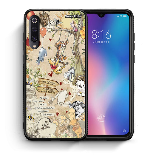 Θήκη Xiaomi Mi 9 Happy Friends από τη Smartfits με σχέδιο στο πίσω μέρος και μαύρο περίβλημα | Xiaomi Mi 9 Happy Friends case with colorful back and black bezels