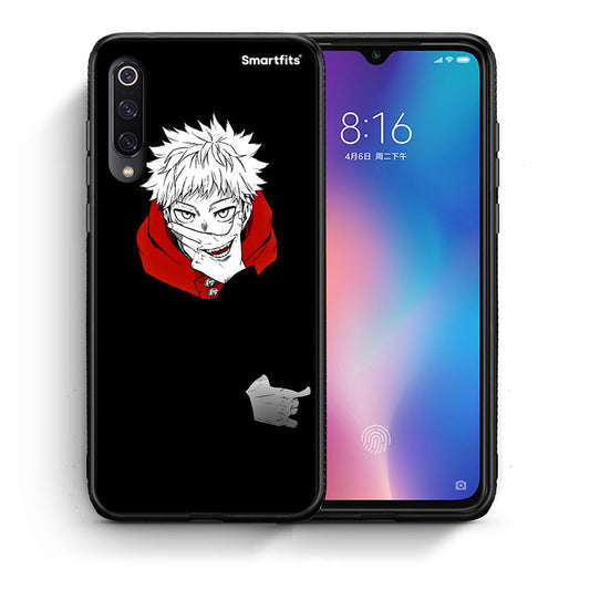 Θήκη Xiaomi Mi 9 Itadori Anime από τη Smartfits με σχέδιο στο πίσω μέρος και μαύρο περίβλημα | Xiaomi Mi 9 Itadori Anime case with colorful back and black bezels
