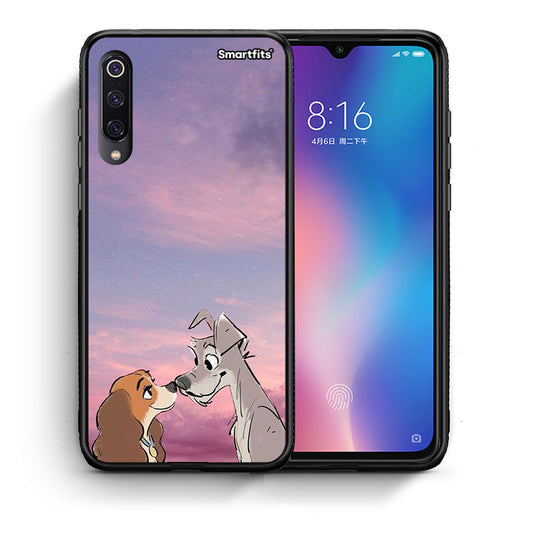 Θήκη Xiaomi Mi 9 Lady And Tramp από τη Smartfits με σχέδιο στο πίσω μέρος και μαύρο περίβλημα | Xiaomi Mi 9 Lady And Tramp case with colorful back and black bezels