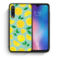 Thumbnail for Θήκη Xiaomi Mi 9 Lemons από τη Smartfits με σχέδιο στο πίσω μέρος και μαύρο περίβλημα | Xiaomi Mi 9 Lemons case with colorful back and black bezels