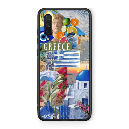 Xiaomi Mi 9 Lite All Greek Θήκη από τη Smartfits με σχέδιο στο πίσω μέρος και μαύρο περίβλημα | Smartphone case with colorful back and black bezels by Smartfits