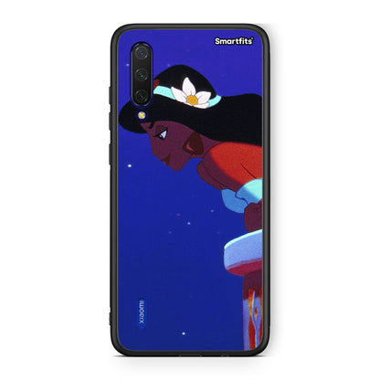 Xiaomi Mi 9 Lite Alladin And Jasmine Love 2 θήκη από τη Smartfits με σχέδιο στο πίσω μέρος και μαύρο περίβλημα | Smartphone case with colorful back and black bezels by Smartfits