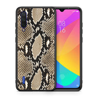 Thumbnail for Θήκη Xiaomi Mi 9 Lite Fashion Snake Animal από τη Smartfits με σχέδιο στο πίσω μέρος και μαύρο περίβλημα | Xiaomi Mi 9 Lite Fashion Snake Animal case with colorful back and black bezels